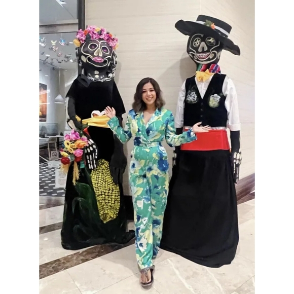 Zara floral print jumpsuit - Picture 10 of 17